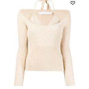 Jonathan Simkhai jayline compact scoop-neck jumper
